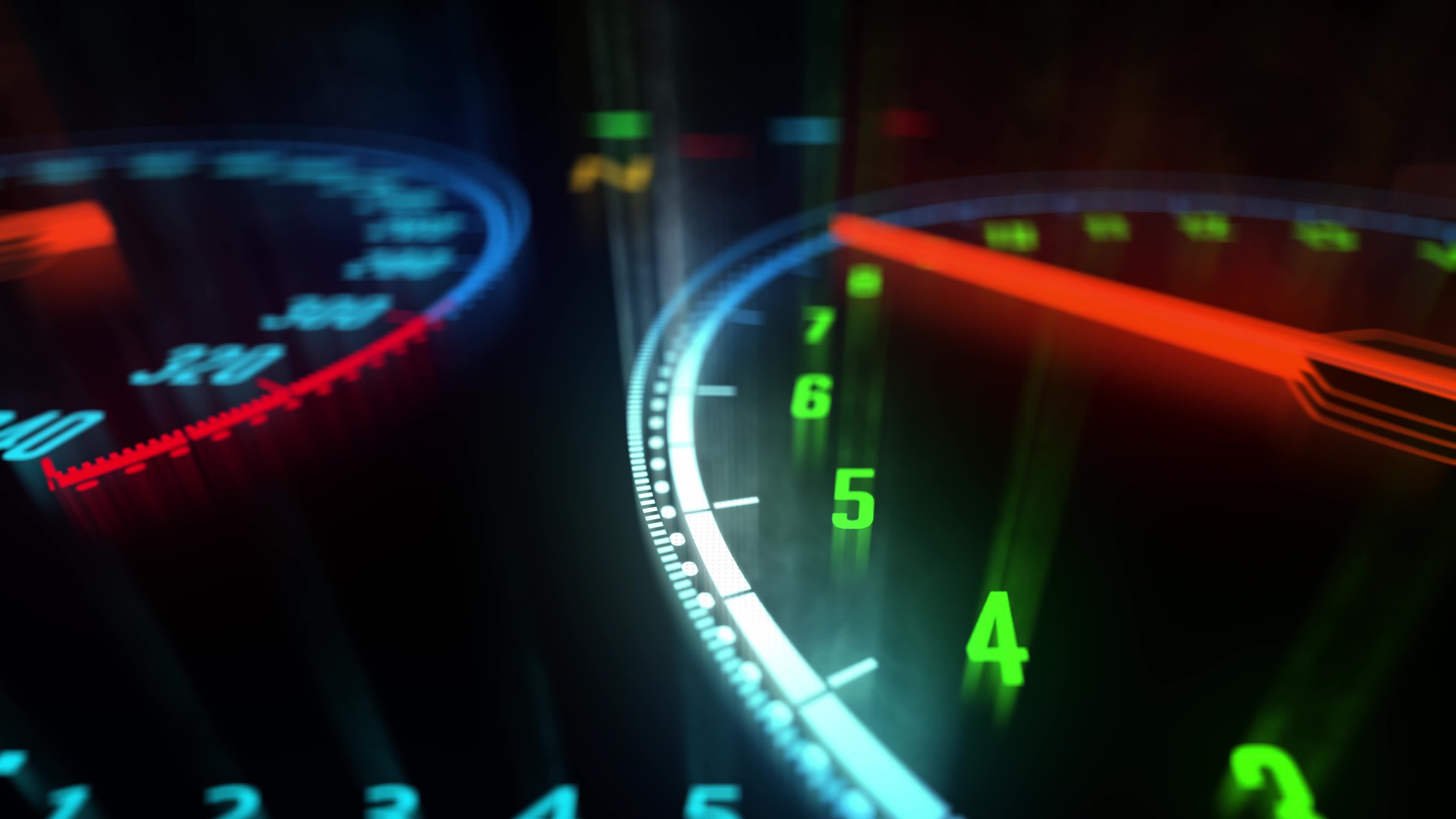 compteur de vitesse de voiture atteignant la vitesse la plus élevée, conduite extrêmement rapide