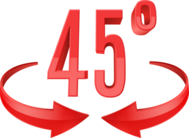 forty five degree rotation icon png