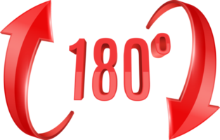 hundred and eighty degrees rotation icon png