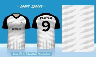 Sports jersey template for team uniforms can be used for badminton football in front and back view vector