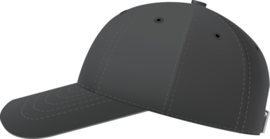 Black baseball cap png