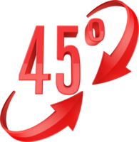 forty five degree rotation icon png