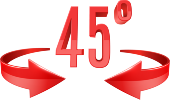 forty five degree rotation icon png