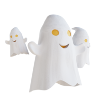 3d illustration cute ghost png