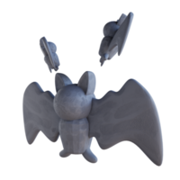 3d illustration cute bat png