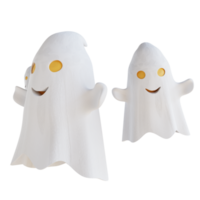 3d illustration cute ghost png