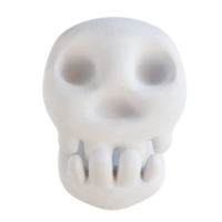 3d illustration cute skull png