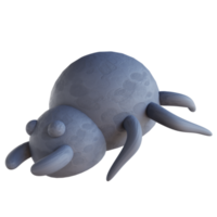 aranha fofa de ilustração 3d png