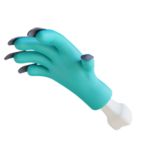 3D-Darstellung süße Zombiehände png