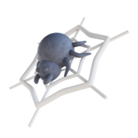 aranha de ilustração 3D na web png