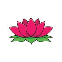 lotus flower vector illustration. beautiful plant sign and symbol.