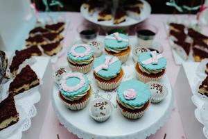 Delicious fancy wedding cake photo