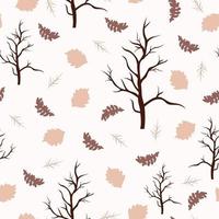 beatiful fall seamless pattern design vector