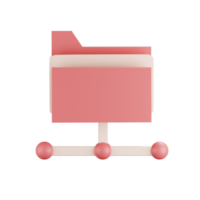 Ordner-Hosting-Symbol 3d png