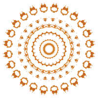 motif de mandala abstrait, bon pour l'ornement, la décoration florale ou le fond d'écran png