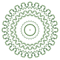 Abstract mandala pattern with circle shape png