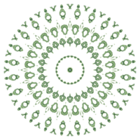 motif de mandala abstrait avec forme de cercle png