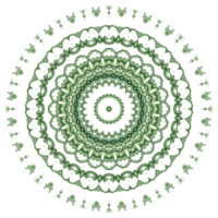 motif de mandala abstrait avec forme de cercle png