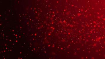 video abstracto de partículas brillantes