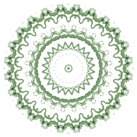 padrão de mandala abstrata com forma de círculo png