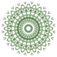 Abstract mandala pattern with circle shape png