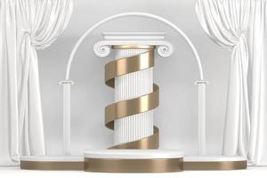 The Stage podium for products decoration suitable .3D rendering photo