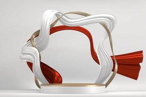 The Stage podium for products decoration suitable .3D rendering photo