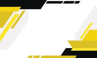 Abstract business background with yellow and black colour vector