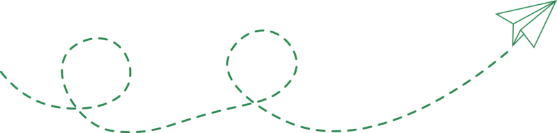 ruta de avión de papel de línea discontinua png