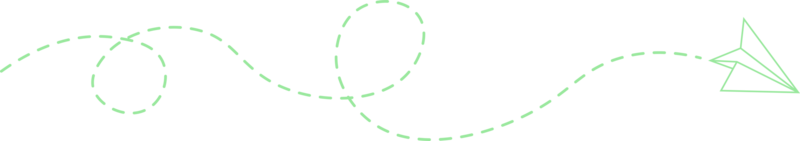 Papierfliegerroute mit gestrichelter Linie png