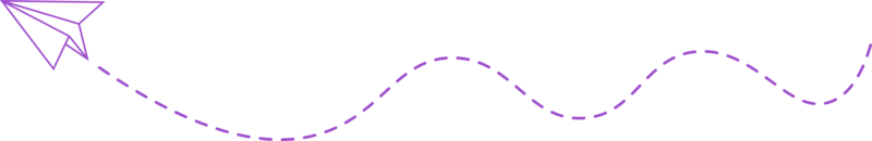 ruta de avión de papel de línea discontinua png