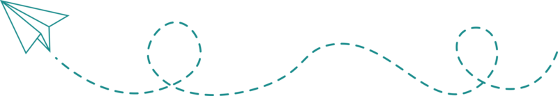 ruta de avión de papel de línea discontinua png