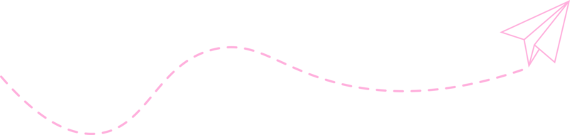 gestippelde lijn papieren vliegtuigroute png