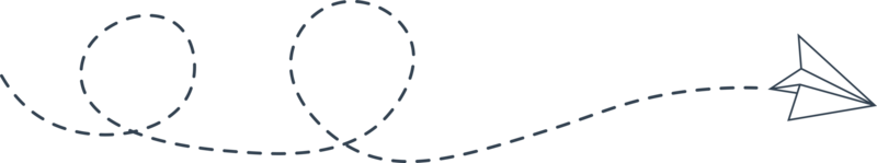 Dashed Line Paper Airplane Route png