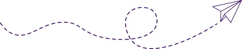 Papierfliegerroute mit gestrichelter Linie png