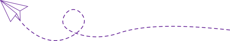 Papierfliegerroute mit gestrichelter Linie png