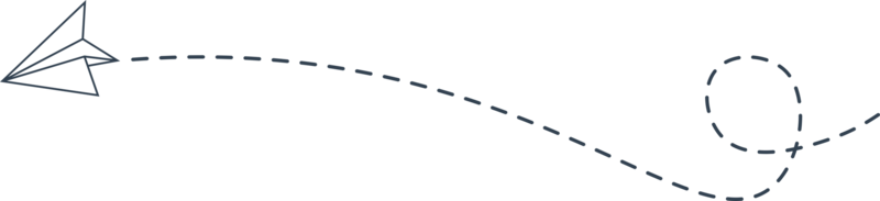 linha tracejada rota de avião de papel png