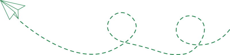 ruta de avión de papel de línea discontinua png