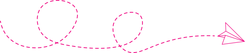 Papierfliegerroute mit gestrichelter Linie png