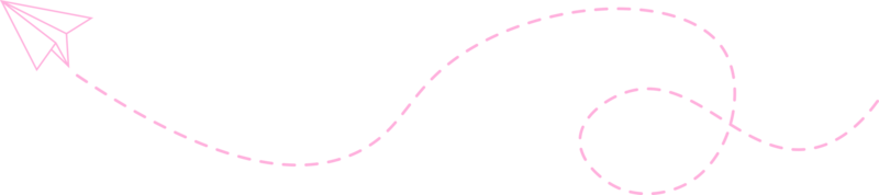 ruta de avión de papel de línea discontinua png