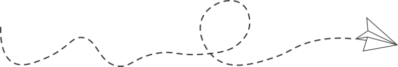 percorso dell'aeroplano di carta con linea tratteggiata png