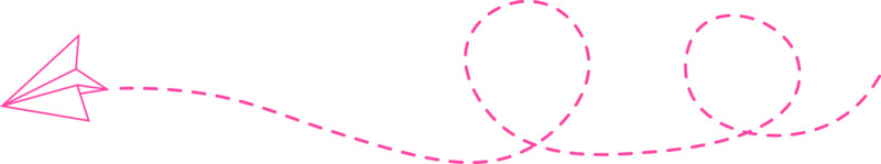 ruta de avión de papel de línea discontinua png