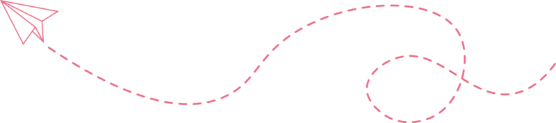 gestippelde lijn papieren vliegtuigroute png