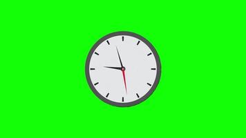 wall clock icon motion graphics animation with alpha channel, transparent background, ProRes 444 video