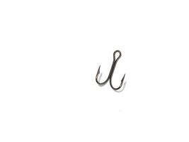Double hook on a white background. Fishing. photo