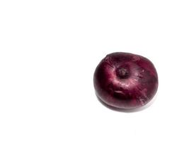 Purple onion on a white background. photo