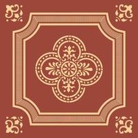 Vintage tiles classic pattern vector