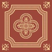 Vintage tiles classic pattern vector