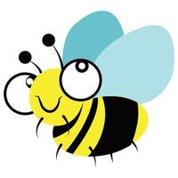 cute  bee cartoon vector