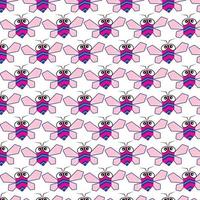 cartoon cicada pattern background vector